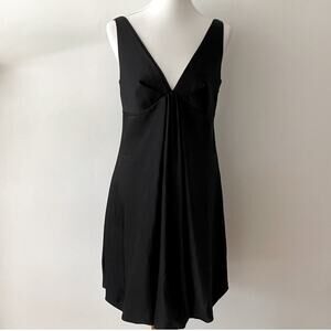 Black Cocktail Dress 6 Retro 20s Minimalist Y2K Calvin Klein Formal Party LBD
